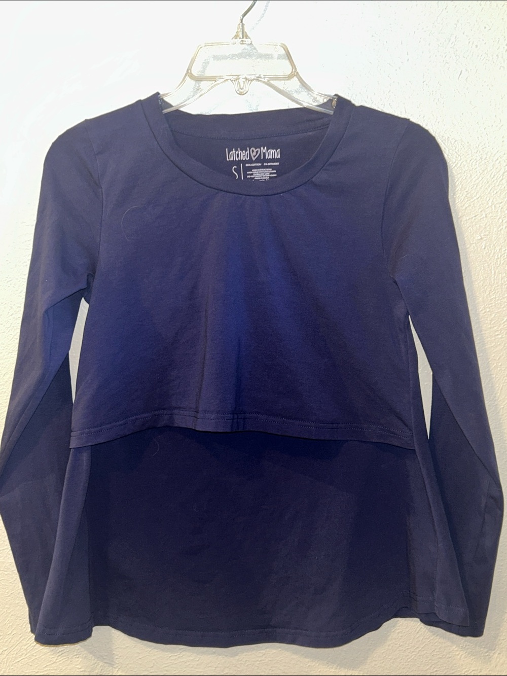 Latched Mama Nursing Long Sleeve Shirt Size Small